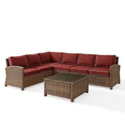 Bradenton 5pc Outdoor Wicker Sectional Set - Crosley 34 Bradenton 5pc Outdoor Wicker Sectional Set - Crosley -Sunnydaze Decor Store GUEST a1bf8dbf 060c 4751 9f9d 73f8978d49ac