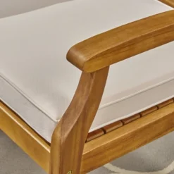 Pines 5pc Acacia Wood Dining Set - Teak/Cream - Christopher Knight Home -Sunnydaze Decor Store GUEST a2fff0b1 243f 47c3 8faf 9128e53eeffa