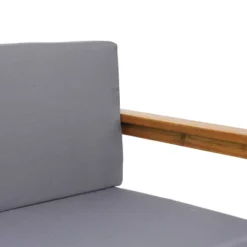 Magnolia Patio Acacia Wood 3 Seater Sofa - Teak/Dark Gray - Christopher Knight Home -Sunnydaze Decor Store GUEST a5b00576 1d8a 4431 8c2e 38c33ef774ee