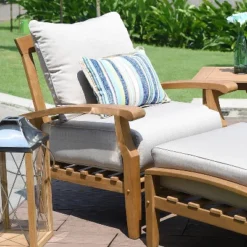 Cambridge Casual Caterina Teak Outdoor Patio Arm Chair -Sunnydaze Decor Store GUEST a5e93d04 1406 4c46 b2c5 4450b5eaebbf