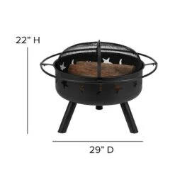 Merrick Lane Ayala 5 Piece Outdoor Leisure Set With Set Of 4 Poly Resin Adirondack Chairs And Star And Moon Iron Fire Pit -Sunnydaze Decor Store GUEST a6e66b83 47a3 4a0f b3ba 3aaac177bb12 4