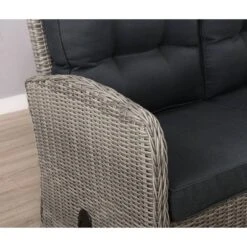 Monaco Outdoor 2 Seat Reclining Bench - Gray - Alaterre Furniture -Sunnydaze Decor Store GUEST a7c9075a 0b0f 4b93 afba 47d2b744fd11