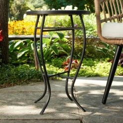 Outdoor Mosaic Accent Side Table - Haven Way -Sunnydaze Decor Store GUEST a84c228e 68c1 4f51 bfda 00b4991f44f3