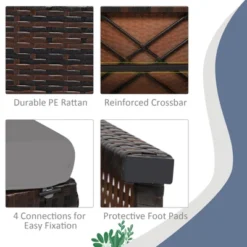 Tangkula 2 PCS Outdoor Wicker Ottoman Patio Rattan Furniture Metal Footrest Seat Square Footstool With Cushion 19 Tangkula 2 PCS Outdoor Wicker Ottoman Patio Rattan Furniture Metal Footrest Seat Square Footstool With Cushion -Sunnydaze Decor Store GUEST a95663f5 c92e 4c40 b81e aaecb4142bf8