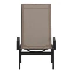 Emma And Oliver Textilene Adjustable 5 Position Patio Chaise Lounge With Armrests And Metal Frame -Sunnydaze Decor Store GUEST aa1fbe5e 5ef5 4fd3 bfd5 6560897bfce6