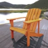 Westport Outdoor Patio Traditional Acacia Wood Adirondack Chair - JONATHAN Y