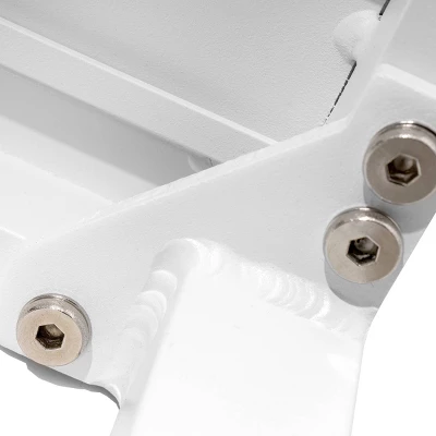 Outdoor Aluminum Square Side Table - White - Crestlive Products 3 Outdoor Aluminum Square Side Table - White - Crestlive Products - Image 3