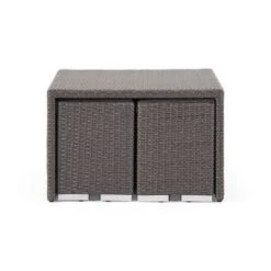 Santa Rosa 8pc Wicker & Aluminum Sofa Dining Set - Gray/Silver - Christopher Knight Home -Sunnydaze Decor Store GUEST b278a72c d861 4ce7 a8ae b172232b9a7f 1