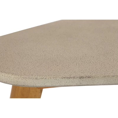 29"x16" Mid-Century Wood Outdoor Accent Table Gray - Olivia & May 7 29"x16" Mid-Century Wood Outdoor Accent Table Gray - Olivia & May - Image 7