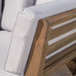 Ottavio Acacia Wood Outdoor Patio Daybed - Gray - Christopher Knight Home -Sunnydaze Decor Store GUEST b4570028 4986 44ac baf3 3eb9b7fa0990