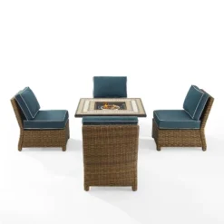 Bradenton 5pc Outdoor Wicker Armless Chair & Fire Table Set - Crosley 25 Bradenton 5pc Outdoor Wicker Armless Chair & Fire Table Set - Crosley -Sunnydaze Decor Store GUEST b63af2cd 9d6f 474f bcd9 3be62b58c4ff