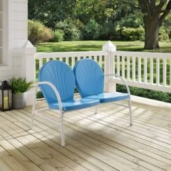Griffith Outdoor Loveseat - Sky Blue - Crosley 11 Griffith Outdoor Loveseat - Sky Blue - Crosley -Sunnydaze Decor Store GUEST b6f741a6 ceda 424b 8ade 7d649bc0b51b