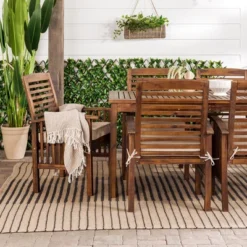 Ravenscroft 7pc Acacia Wood Patio Dining Set - Saracina Home -Sunnydaze Decor Store GUEST b78e8095 22be 4edf aca0 e946d65318f6