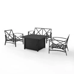 Kaplan 4pc Outdoor Conversation Set With Dante Fire Table - Mist - Crosley 15 Kaplan 4pc Outdoor Conversation Set With Dante Fire Table - Mist - Crosley -Sunnydaze Decor Store GUEST b885c07b 6b1a 4253 a857 8940a8a3bb8e 1