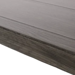 Pointe Outdoor Modern Industrial Aluminum Rectangle Dining Table - Gray/Matte Black - Christopher Knight Home -Sunnydaze Decor Store GUEST b928259a 19db 4cf3 92b9 e7b7bc89cb62