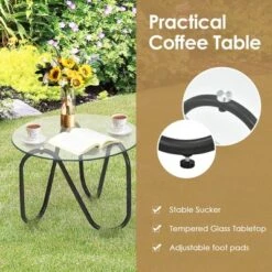Costway 3PCS Patio Rattan Furniture Set Conversational Sofa Coffee Table Garden 12 Costway 3PCS Patio Rattan Furniture Set Conversational Sofa Coffee Table Garden -Sunnydaze Decor Store GUEST b9bf070f 3183 4091 952b 8c0597000acb