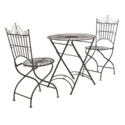 Belen 3pc Bistro Set - Black Rust - Safavieh -Sunnydaze Decor Store GUEST b9e62d45 927f 4cb9 9284 3f69a5c7caa4