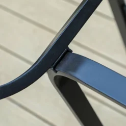 7pc Outdoor Dining Set With Swivel Chairs & Faux Wood/Metal Table With Umbrella Hole - Captiva Designs -Sunnydaze Decor Store GUEST bbfd3150 fab1 4aae a829 10c925cd3077 3