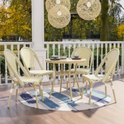 5pc Arna Patio Set With 32" Round Dining Table - MiBasics 19 5pc Arna Patio Set With 32" Round Dining Table - MiBasics -Sunnydaze Decor Store GUEST bc6d135d 5be9 469d 9f1a 9943086f776b