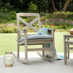 Westlake Wood Porch Rocking Chair With Cushion - Cambridge Casual 13 Westlake Wood Porch Rocking Chair With Cushion - Cambridge Casual -Sunnydaze Decor Store GUEST bc93ceed 1de3 4df2 882c 3bcaa264f7ba
