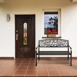 Costway Garden Bench Outdoor Furniture Porch Path Loveseat Chair 11 Costway Garden Bench Outdoor Furniture Porch Path Loveseat Chair -Sunnydaze Decor Store GUEST bde98236 ab21 4452 b633 b0c918306032