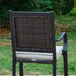 7pc Patio Dining Set With Steel Table & Chairs With Cushions - Captiva Designs -Sunnydaze Decor Store GUEST bed29e36 10ef 479b 9c96 0fc403a525d7