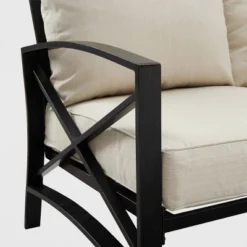Kaplan Outdoor Metal Sofa Oil Rubbed Bronze With Cushions - Crosley -Sunnydaze Decor Store GUEST bf07a9fa 516d 4683 92a6 777718832de8