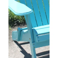 Northbeam Outdoor Lawn Garden Portable Foldable Wooden Adirondack Accent Chair, Deck, Porch, Pool And Patio Seating With 250 Pound Capacity, Teal -Sunnydaze Decor Store GUEST bf20f7db 729c 4188 b4ab b3e05f01e295
