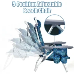 Costway 4PCS Folding Backpack Beach Chair Reclining Camping Chair W/ Storage Bag -Sunnydaze Decor Store GUEST c1a2b89d f819 4025 b738 fdc09a76c8b1