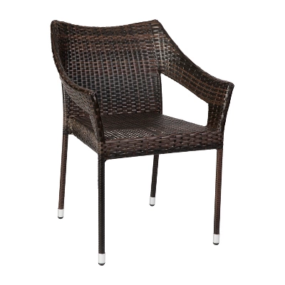 Flash Furniture Ethan Commercial Grade Stacking Patio Chair, All Weather PE Rattan Wicker Patio Dining Chair 13 Flash Furniture Ethan Commercial Grade Stacking Patio Chair, All Weather PE Rattan Wicker Patio Dining Chair - Image 13