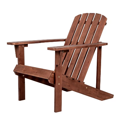 Westport Outdoor Patio Traditional Acacia Wood Adirondack Chair - JONATHAN Y 9 Westport Outdoor Patio Traditional Acacia Wood Adirondack Chair - JONATHAN Y - Image 9