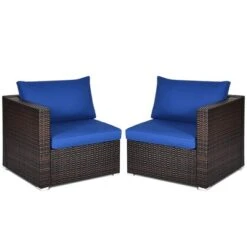 Costway 4PCS Patio Rattan Corner Sofa Sectional Furniture SetBlueBeigeNavy Cushion 15 Costway 4PCS Patio Rattan Corner Sofa Sectional Furniture SetBlueBeigeNavy Cushion -Sunnydaze Decor Store GUEST c374fb0d 0d94 4804 abd1 5ea9cff08064