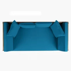 Ottavio Outdoor Acacia Wood Expandable Daybed With Cushions - Dark Teal/Gray - Christopher Knight Home -Sunnydaze Decor Store GUEST c57048e9 d6ae 4127 9b89 9f6c4b2222ab