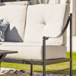 2pc Outdoor Conversation Set - Patio Festival -Sunnydaze Decor Store GUEST ca9c9d90 69f5 43b2 ac3b cbc253f27d8f