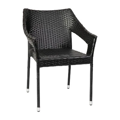 Flash Furniture Ethan Commercial Grade Stacking Patio Chair, All Weather PE Rattan Wicker Patio Dining Chair 11 Flash Furniture Ethan Commercial Grade Stacking Patio Chair, All Weather PE Rattan Wicker Patio Dining Chair - Image 11