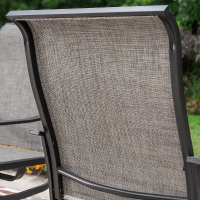 5pc Outdoor Dining Set With Round Steel Table With 1.6" Umbrella Hole & Swivel Chairs - Captiva Designs 8 5pc Outdoor Dining Set With Round Steel Table With 1.6" Umbrella Hole & Swivel Chairs - Captiva Designs - Image 8