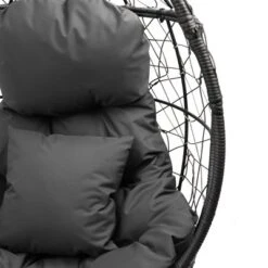 Patio Wicker Egg Chair With Cushion And Pillow Dark Gray - Crestlive Products -Sunnydaze Decor Store GUEST d0b7fbcd 42bb 45d7 b9a2 249fcde6a041