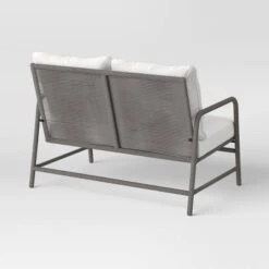 Granby Padded Wicker Patio Loveseat - Gray - Threshold™ -Sunnydaze Decor Store GUEST d30d4d74 4ffa 4ced b16e bb927b130223