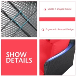 Tangkula Patio Rattan Daybed With 4 Pillows Cushioned Sofa For Outdoor 20 Tangkula Patio Rattan Daybed With 4 Pillows Cushioned Sofa For Outdoor -Sunnydaze Decor Store GUEST d347f78c 8d98 4b31 a021 69557cd44593