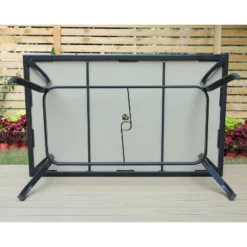 7pc Outdoor Dining Set With Swivel Chairs With Cushions & Faux Wood Table With Umbrella Hole - Captiva Designs 24 7pc Outdoor Dining Set With Swivel Chairs With Cushions & Faux Wood Table With Umbrella Hole - Captiva Designs -Sunnydaze Decor Store GUEST d605c3a1 f33c 4bd4 baf1 fcac8a534219