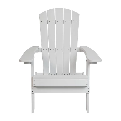 Merrick Lane Set Of 2 Poly Resin Folding Adirondack Lounge Chair - All-Weather Indoor/Outdoor Patio Chair 3 Merrick Lane Set Of 2 Poly Resin Folding Adirondack Lounge Chair - All-Weather Indoor/Outdoor Patio Chair - Image 3