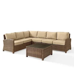 Bradenton 5pc Outdoor Wicker Sectional Set - Crosley 33 Bradenton 5pc Outdoor Wicker Sectional Set - Crosley -Sunnydaze Decor Store GUEST d8e25e4b c584 466b 9d00 f49aafe7a6b2