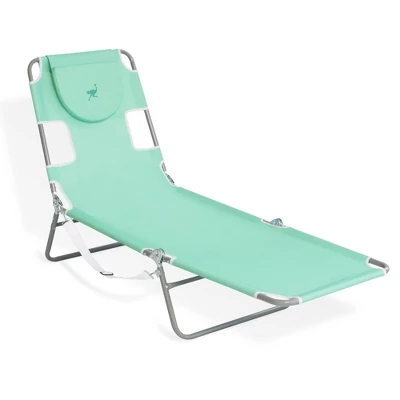 Ostrich Chaise Lounge Outdoor Portable Folding 4-Position Recliner Chair For Beach, Patio, Camp, & Pool With Carrying Strap, Teal (4 Pack) 1 Ostrich Chaise Lounge Outdoor Portable Folding 4-Position Recliner Chair For Beach, Patio, Camp, & Pool With Carrying Strap, Teal (4 Pack)