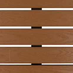 Emma And Oliver Outdoor Faux Teak Dining Table With Poly Slats - Square Patio Table -Sunnydaze Decor Store GUEST d9a76088 58fb 4196 8371 bc345362df57