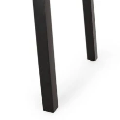 Pointe Outdoor Modern Industrial Aluminum Rectangle Dining Table - Gray/Matte Black - Christopher Knight Home -Sunnydaze Decor Store GUEST db462b33 e929 4f45 942b 0db9a1cdc3ef