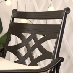 5pc Outdoor Dining Set With Swivel Chairs With Seat & Back Cushions & Square Metal Table With Umbrella Hole - Captiva Designs 27 5pc Outdoor Dining Set With Swivel Chairs With Seat & Back Cushions & Square Metal Table With Umbrella Hole - Captiva Designs -Sunnydaze Decor Store GUEST ddab0034 e854 40b5 8f4d 57d7b9ee9016