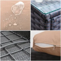 Captiva Designs 7pc Steel & Wicker Outdoor Square Fire Pit Furniture Set With Cushions 17 Captiva Designs 7pc Steel & Wicker Outdoor Square Fire Pit Furniture Set With Cushions -Sunnydaze Decor Store GUEST deee0a75 ab87 4ea3 93cc 35dcb58b28fd