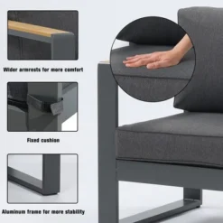 Aoodor Aluminum Armchair, 2 PCS Single Sofa -Sunnydaze Decor Store GUEST df71089b e926 4ee0 b8a1 ed3e83a56899