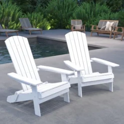 Merrick Lane Set Of 2 Poly Resin Folding Adirondack Lounge Chair - All-Weather Indoor/Outdoor Patio Chair 25 Merrick Lane Set Of 2 Poly Resin Folding Adirondack Lounge Chair - All-Weather Indoor/Outdoor Patio Chair -Sunnydaze Decor Store GUEST e03a5ab5 ec13 4987 9300 c5dfe019ff32