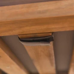 Galia 2pc Square Leg Acacia Wood Chair And Ottoman With Cushions - Brown - Saracina Home 25 Galia 2pc Square Leg Acacia Wood Chair And Ottoman With Cushions - Brown - Saracina Home -Sunnydaze Decor Store GUEST e0498508 3588 42e3 a60d dcaac42702f2